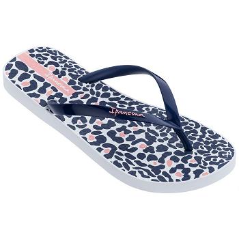 Ipanema Flip Flops Women Animal Print Navy 214809LTI Ireland